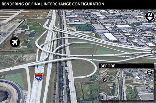I-490/IL 390 Interchange Project Rendering