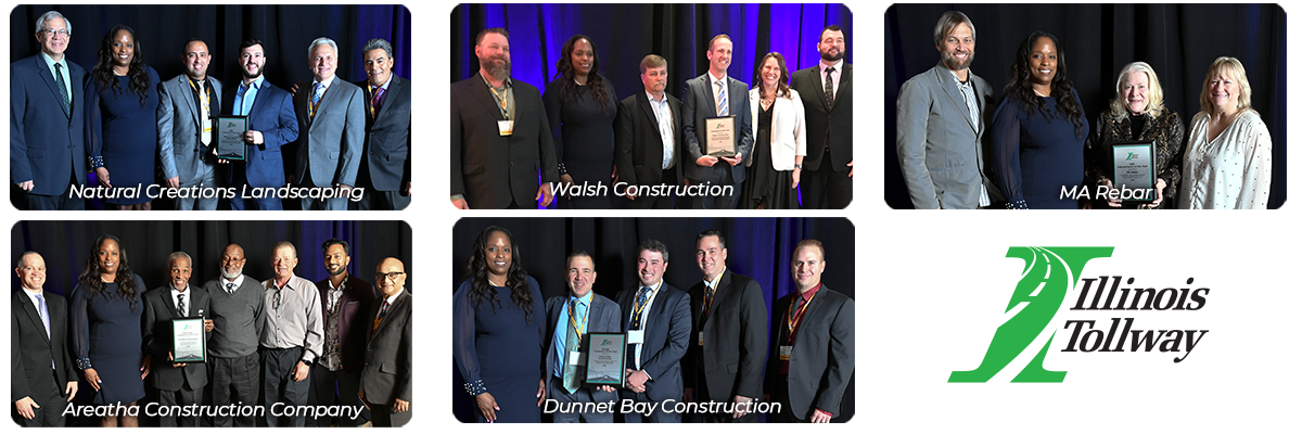Illinois Tollway Recognizes Contractors for Outstanding Work in 2022