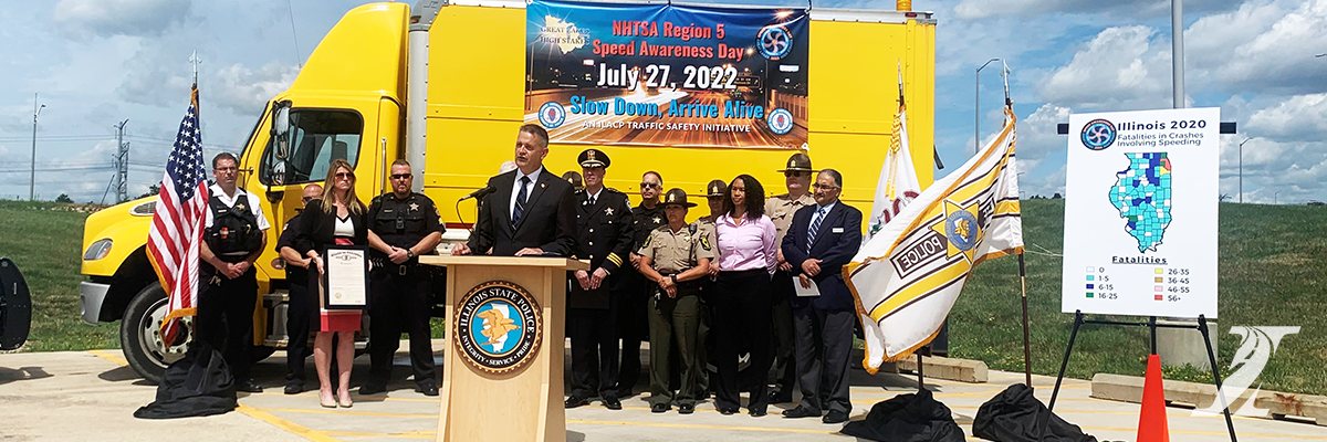Illinois Tollway Hosts IDOT and Law Enforcement Agencies to Remind Drivers to Slow Down