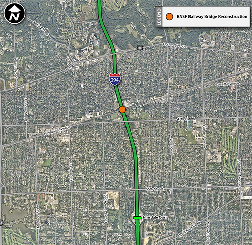 BNSF Railway Bridge Reconstruction Location